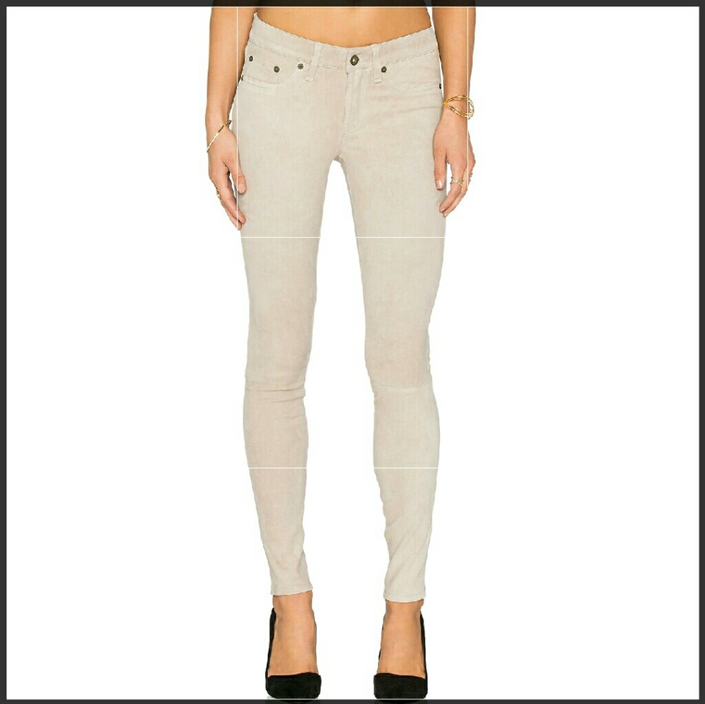 NWT Rag and Bone Stone Suede Jeans NWT size 32